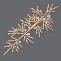 Peigne à cheveux de mariée avec branches dorées et strass étincelants pour mariage. - Accessoire Pour Cheveux Polyvalent Orné De Strass Dorés Hs-j6714g