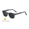 Square photochromic sunglasses for men with grey translucent frames - C7 Matte Gray (Photochromic Gray)