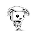 Polished silver Dobby house elf charm for DIY bead bracelets Harry Potter fan jewelry - H10 / Standard Spec