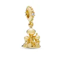 Gold Aladdin Agrabah palace charm pendant for DIY bracelet, intricate castle jewelry - H25 / Standard Spec