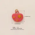 Stainless steel 18k gold plated pink sun and stars charm pendant DIY jewelry accessory - Pink Sun and Star Style