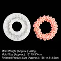 Molde de silicona con forma de corona de frambuesas para jabón y chocolate artesanal - 1#19-373 Transparente