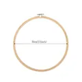 Natural bamboo embroidery hoop 33cm 13 inch diameter for DIY needlework and cross stitch - 33cm