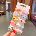 Barrettes à cheveux mignonnes style crème glacée pour filles - Style E