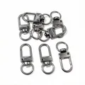 Langlebige kugelgelagerte Karabinerhaken in Gunmetal für DIY-Schlüsselanhänger und Taschen - 33x13mm (2,5g/Stk.) / Gunmetal