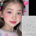 Self-adhesive aurora butterfly face rhinestone stickers for creative makeup decoration - Colorful Butterfly Iridescent