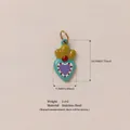 Kleurrijke geëmailleerde hart-kroon hanger van roestvrij staal voor DIY sieraden - Nr.13 Hart Kroon Hanger (Hanger Zonder Ketting)