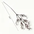 Tallo de flor de seda de paniculata blanca artificial, longitud de 36 cm - Mini Rama Blanca