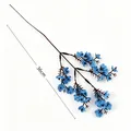 Rama de flores de seda de paniculata azul de 36 cm para decoración de hogar y boda - Mini Rama Azul