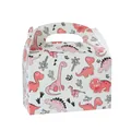 Boîte cadeau en papier sur le thème des dinosaures avec poignée pour anniversaire - Style Mignon Rose / 1 Pièce