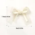 Barrette en ruban crème pour petits chiens avec un magnifique détail de rose centrale - Bb Avec Fleurs En Dentelle - Base Beige / Taille unique
