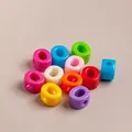 Colorful acrylic large hole beads for DIY jewelry making and handmade crafts accessories - Single / Mixed Colors O