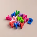 Colorful acrylic Y-shaped large hole letter beads for DIY bracelets and jewelry crafts - Single / Mixed Colors Y