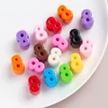 Multi-colored acrylic number 8 beads for DIY jewelry making accessories - 【mixed Colors 8】 / Single
