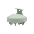 Brosse de massage du cuir chevelu vert menthe écologique avec poignée ergonomique cheveux - Vert Paille de Blé