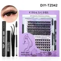 Σετ βλεφαρίδων DIY με κόλλα, σφραγιστικό, αφαιρετικό και εργαλεία εφαρμογής - Diy-tz042