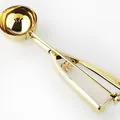 Premium polierter Gold 304 Edelstahl Eisportionierer und Plätzchenteig Schaufel - Groß (6cm) / Gold