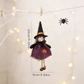 Halloween burlap witch doll hanging decoration for festive atmosphere 23cm height - Witch Doll Hanging