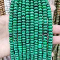 Cuentas de ábaco de malaquita verde natural de 5x8mm para accesorios de joyería DIY handmade - Malaquita / 4x6 Mm Aproximadamente 95 Cuentas