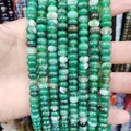 Cuentas de ágata verde natural de 5x8mm para hacer joyas DIY - Ágata de Bandas Verdes / 4x6 Mm Aproximadamente 95 Cuentas