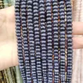 Cuentas de piedra arenaria azul de 5x8mm para crear collares y pulseras DIY - Piedra de arena azul / 4x6 Mm Aproximadamente 95 Cuentas