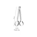 Professional 24cm stainless steel food tongs for BBQ salad steak and bread serving - Round Tongs 9 Inch