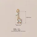 Small enamel giraffe pendant in copper, 17x8mm size shown for jewelry DIY. - No.3 Giraffe Pendant