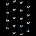 Ghirlanda di farfalle olografiche iridescenti per decorazioni di feste di compleanno - Stile Farfalla 3D / 2 Metri