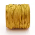 Cordino intrecciato in filo di giada dorata n. 72 per creare gioielli fai-da-te su rocchetto - 0.8mm 10m/Fascio / Giallo Terra
