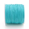 Filo di giada intrecciato turchese No. 72 su rocchetto per creazione gioielli fai-da-te - 0.8mm 10m/Fascio / Blu Pavone
