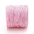 Nr. 72 roze jade draadspoel voor handgemaakte DIY-sieraden zoals armbanden en kettingen - 0,8 mm 5 m/Kaart / Roze