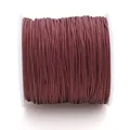 Bruine gevlochten jade nylon koord spoel nr. 72 voor handgemaakte DIY sieraden en armbanden - 0,8 mm 5 m/Kaart / Bruin