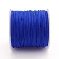 Hoogwaardige No. 72 blauwe gevlochten jade draad spoel voor handgemaakte DIY sieraden - 0,8 mm 5 m/Kaart / Saffierblauw