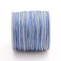Premium nummer 72 lichtblauw en grijs tweekleurig gevlochten koord voor DIY-sieraden - 0,8 mm 5 m/Kaart / Gradiëntverf #075