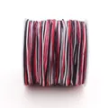 Veelkleurige rode en witte No. 72 jade draad gevlochten koord voor DIY sieraden - 0,8 mm 5 m/Kaart / Gradiënt Segmentverven #092