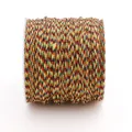 Kleurrijke gevlochten jadegaren maat 72 op een spoel voor DIY sieraden en handwerk - 0.8mm 10m/Bundel / Gradiëntkleur #095