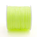 Hoge kwaliteit neon geel No. 72 jade draad spoel voor DIY sieraden handwerk vlechten - 0,8 mm 5 m/Kaart / Neon Geel