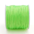 Professionele neon groene 72# gevlochten jade koord voor DIY sieraden en armbanden - 0,8 mm 5 m/Kaart / Fluorescerend Groen