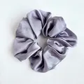 Elegante coletero grande de satén perlado púrpura para coleta de mujer estilo francés - Púrpura Niebla (23#)
