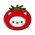 Pin de esmalte de gato tomate de dibujos animados para ropa - Qhxz5111