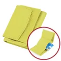 Bright yellow pebbled leather trifold wallet for women with RFID blocking card slots - Light Yellow (3001#)