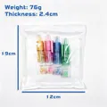 Click-type pen-style double-sided glue tape set in clear bag, 76g weight, 12x19cm size - English Version Of Dot Glue 5 Meters * 6mm; 4 Tubes Per Bag