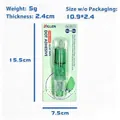 Refillable press-type double-sided dot adhesive glue tape pen for scrapbooking - English Version Of Dot Glue 5 Meters * 6mm; Green