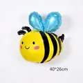 Mini palloncino in alluminio a forma di ape per decorazione festa di compleanno, 40x26cm - Mini Api In Versione Q