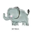 Piccolo palloncino in alluminio a forma di elefante per feste, misura 36x30cm - Mini Elefante Versione Q
