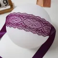 Elegante maschera per gli occhi in pizzo viola per seducenti giochi di ruolo - Viola / Taglia unica