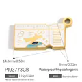 Waterproof stainless steel boarding pass pendant with 18k gold plating for jewelry making - Pj93773gb (white)