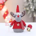 Addobbo renna di Natale 25cm in maglione rosso lavorato a maglia con stella e sciarpa - Renna (Ornamento) (T1231534C) / 25cm / Rosso