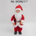 Klassische 30 cm Weihnachtsmann Puppe mit rotem Plüschkostüm und Brille Weihnachtsdeko - Weihnachtsmann (ML-M398/11")