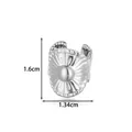 Geometric sunburst stainless steel non-piercing ear cuff measure 1.6cm by 1.34cm - Radial Sunburst Style (2678-6# Silver)